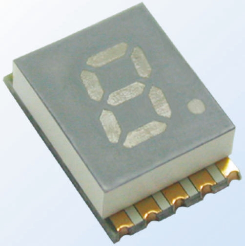 Kingbright 1 7 Segment LED Display Anode Yellow 36mcd Right Side 7.6 mm