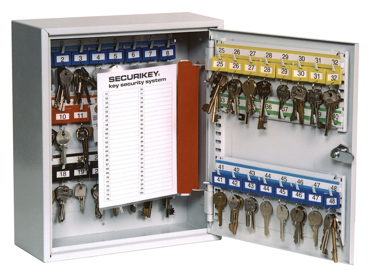kd048 Securikey KD048 Grey Steel Key Cabinet Wall