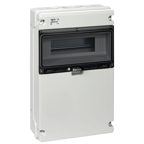Schneider Electric Mureva Light Grey Polymer Back Box, IP65, Surface Mount 125 mm 248mm 125 mm