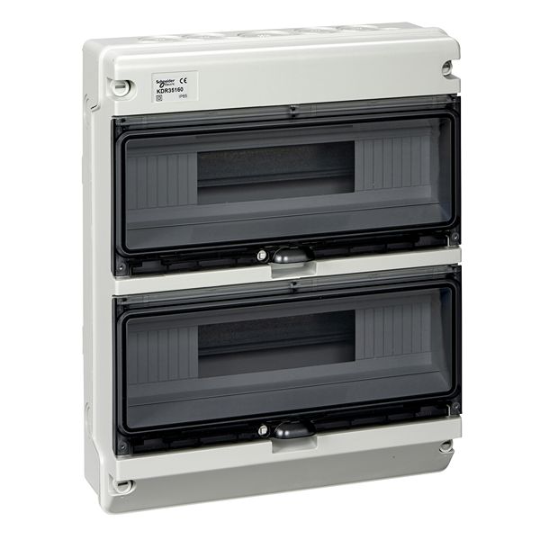 Schneider Electric Mureva Light Grey Polymer Back Box, IP65, Surface Mount 125 mm 320mm 125 mm
