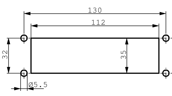 kel-245 Icotek Polyamide Cable Trunking Frame KEL 17 mm 58mm