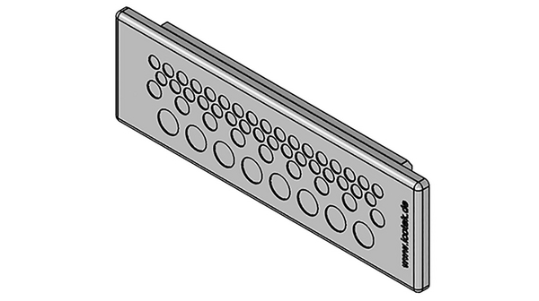 Icotek Elastomer Cable Trunking Frame KEL-DP 12 mm 44mm