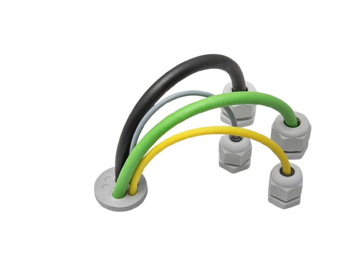 Icotek KEL Series Grey Elastomer Cable Gland Kit, PG13.5 Thread, 3.2 mm min., 9.4 mm max., IP54