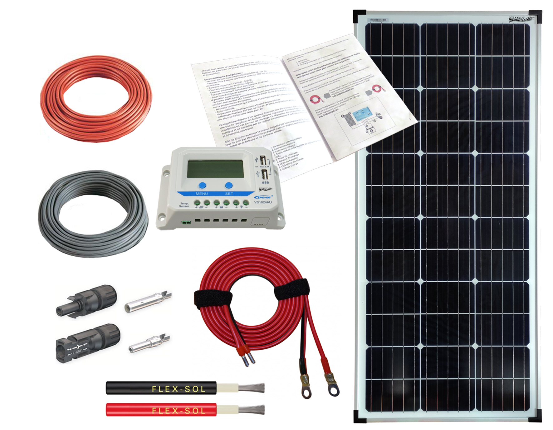 Seeit 100 W Solar Panel Kit Solar Panel