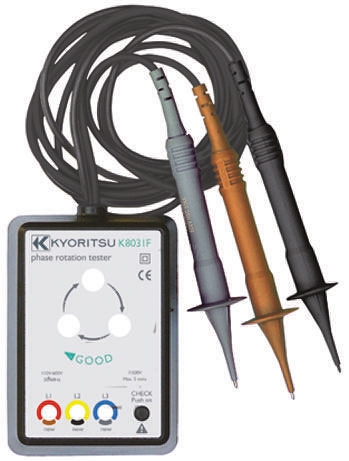 Kyoritsu KEW8031F Phase Rotation Tester 50 Hz, 60 Hz Max, 600V ac Max