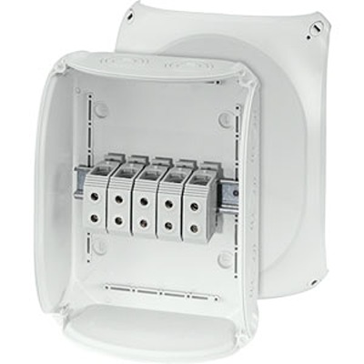 HENSEL KF Series Grey Polycarbonate Junction Box, IP66, IP69, IP67, 2 Terminals, 122 mm, 295mm 225 mm
