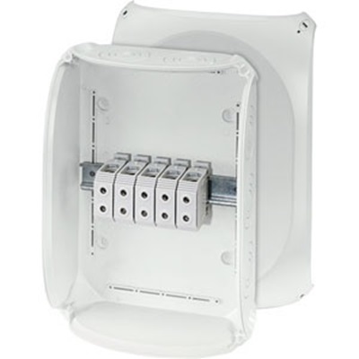 HENSEL KF Series Grey Polycarbonate Junction Box, IP69, IP66, IP67, 5 Terminals, 122 mm, 355mm 255 mm