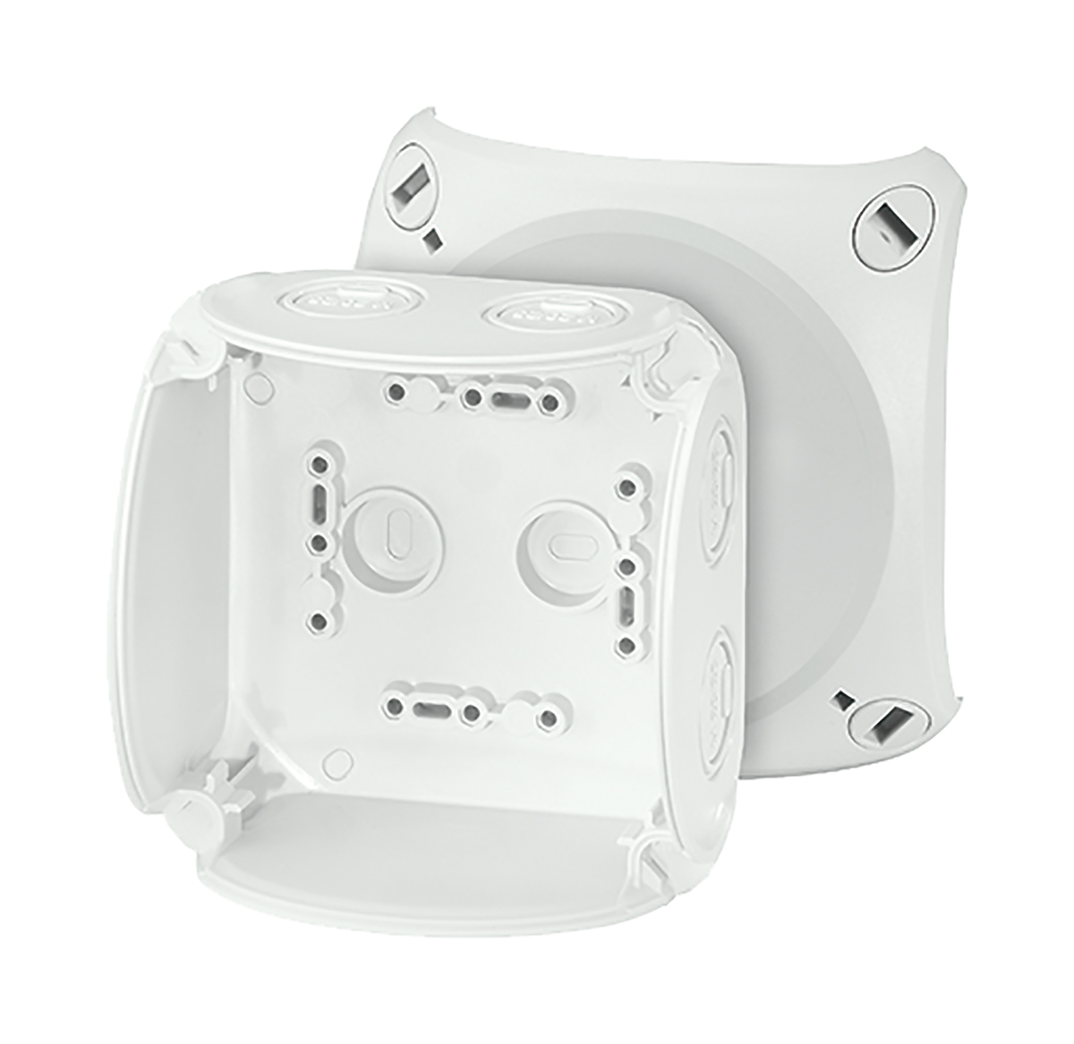 HENSEL KF 0400 G Series Grey RAL 7035 Polycarbonate Junction Box, IP67, IP66, 104mm 104 mm