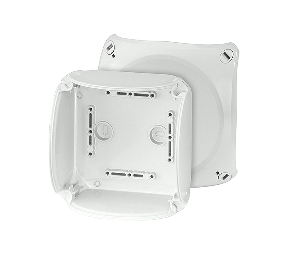 HENSEL KF 0600 H Series Grey Polycarbonate Junction Box, IP67, IP66, 130 mm, 77mm 130 mm
