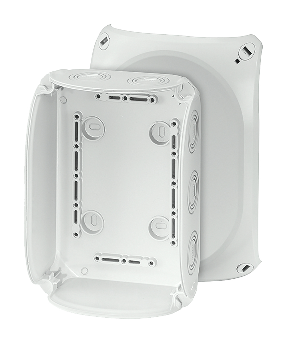HENSEL KF 0600 G Series Grey RAL 7035 Polycarbonate Junction Box, IP66, IP67, 130mm 130 mm
