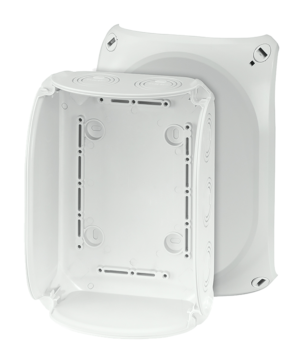 HENSEL KF 1600 G Series Grey, Light Grey Polycarbonate Junction Box, IP67, IP66, 210mm 155 mm