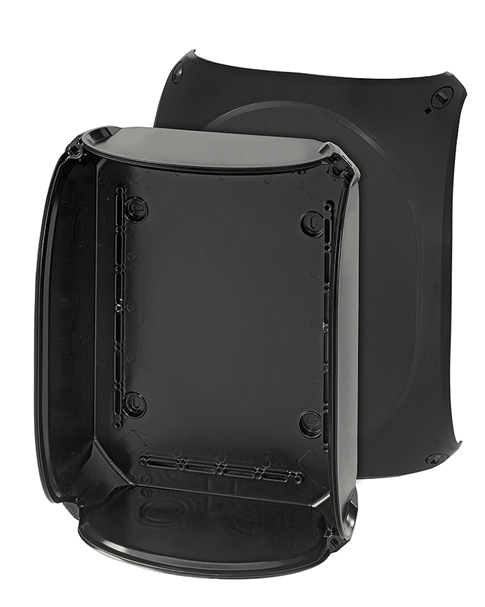HENSEL KF 3500 C Series Black RAL 9011 Polycarbonate Junction Box, IP66, IP69, IP67, 225 mm, 295mm 225 mm