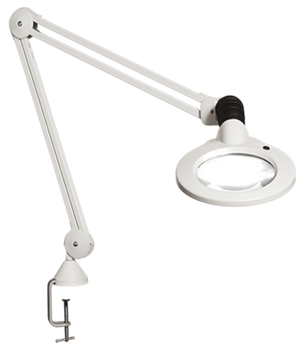 Luxo KFM LED Magnifying Lamp with Table Lamp, 127 mm Lens Dia., 127 mm Lens