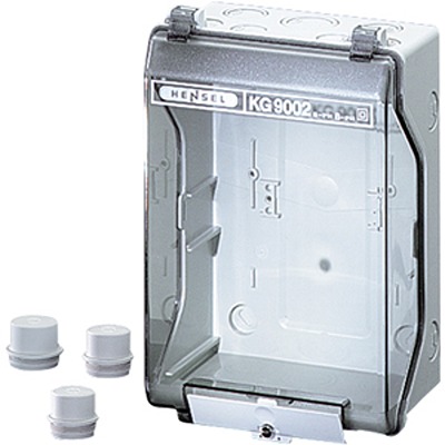 HENSEL KG Series Grey Polystyrene Junction Box, IP55, IP66, 95 mm, 133mm 205 mm