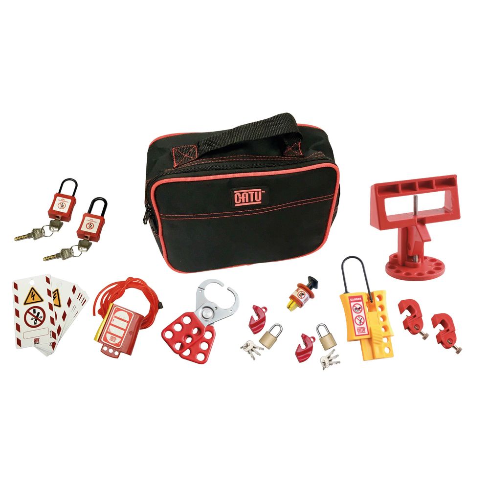 Catu Red, Black 6-Lock Lockout Kit Lockout Kit, 6 mm