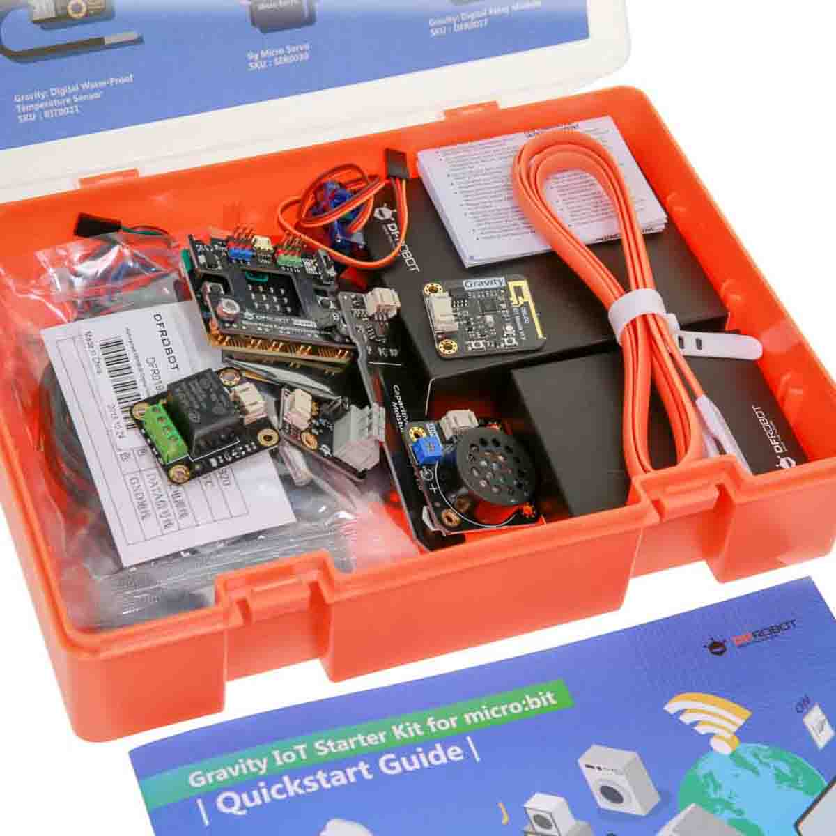kit0138 DFRobot KIT0138 BBC Micro:bit Add-on Gravity IoT Starter Kit for BBC Micro bit