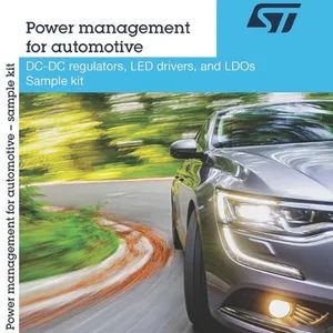 STMicroelectronics Power Management for Automotive Sample Kit LED driver ICs, Low-Dropout Linear Voltage Regulator,