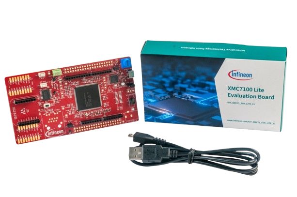 Infineon KIT_XMC71_EVK_LITE_V1 XMC7100 Microcontroller Evaluation Board for BMS, Robotics, Industrial drives 250 MHz