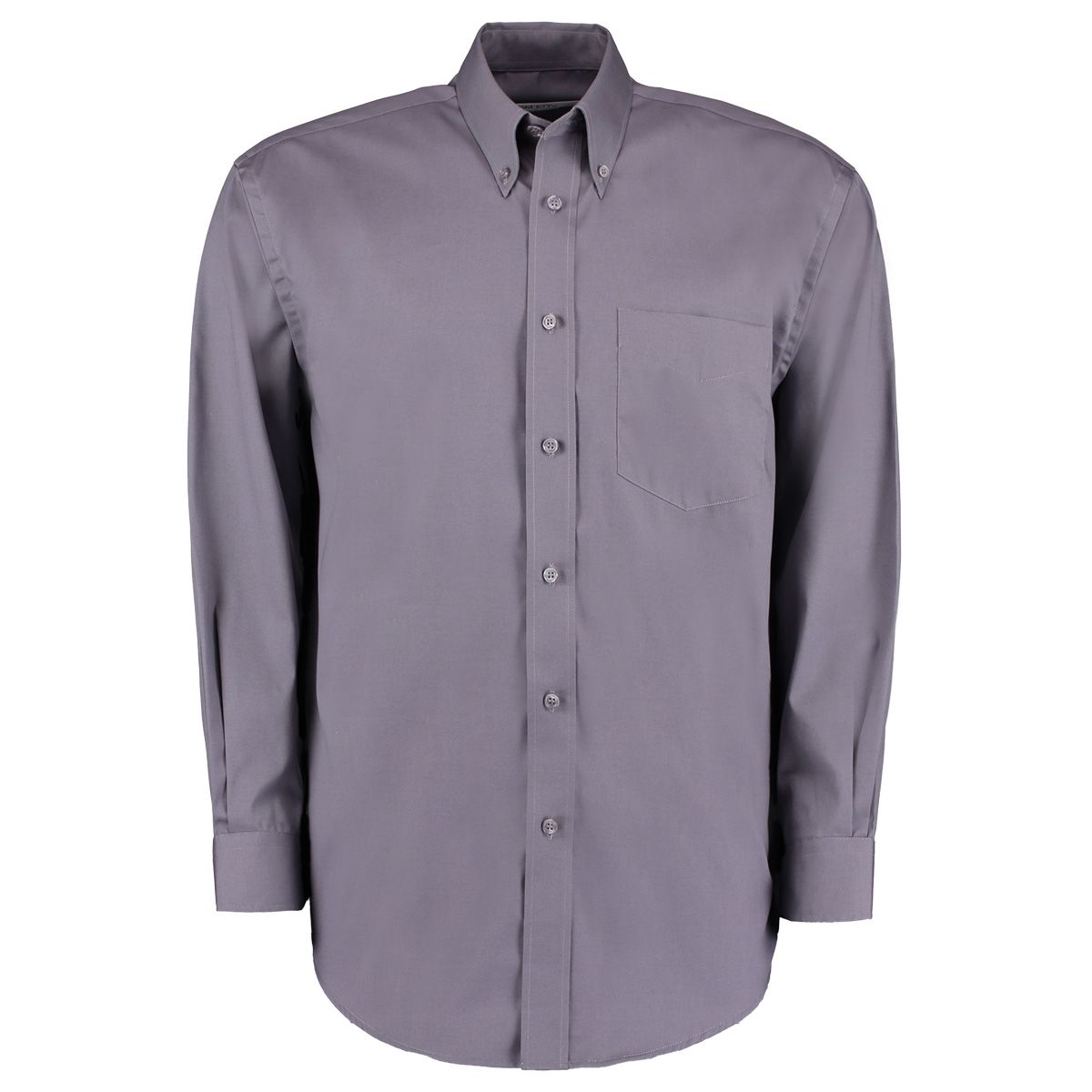 Kustom Kit KK105 Charcoal Grey Polyester, Cotton Shirt 41 in