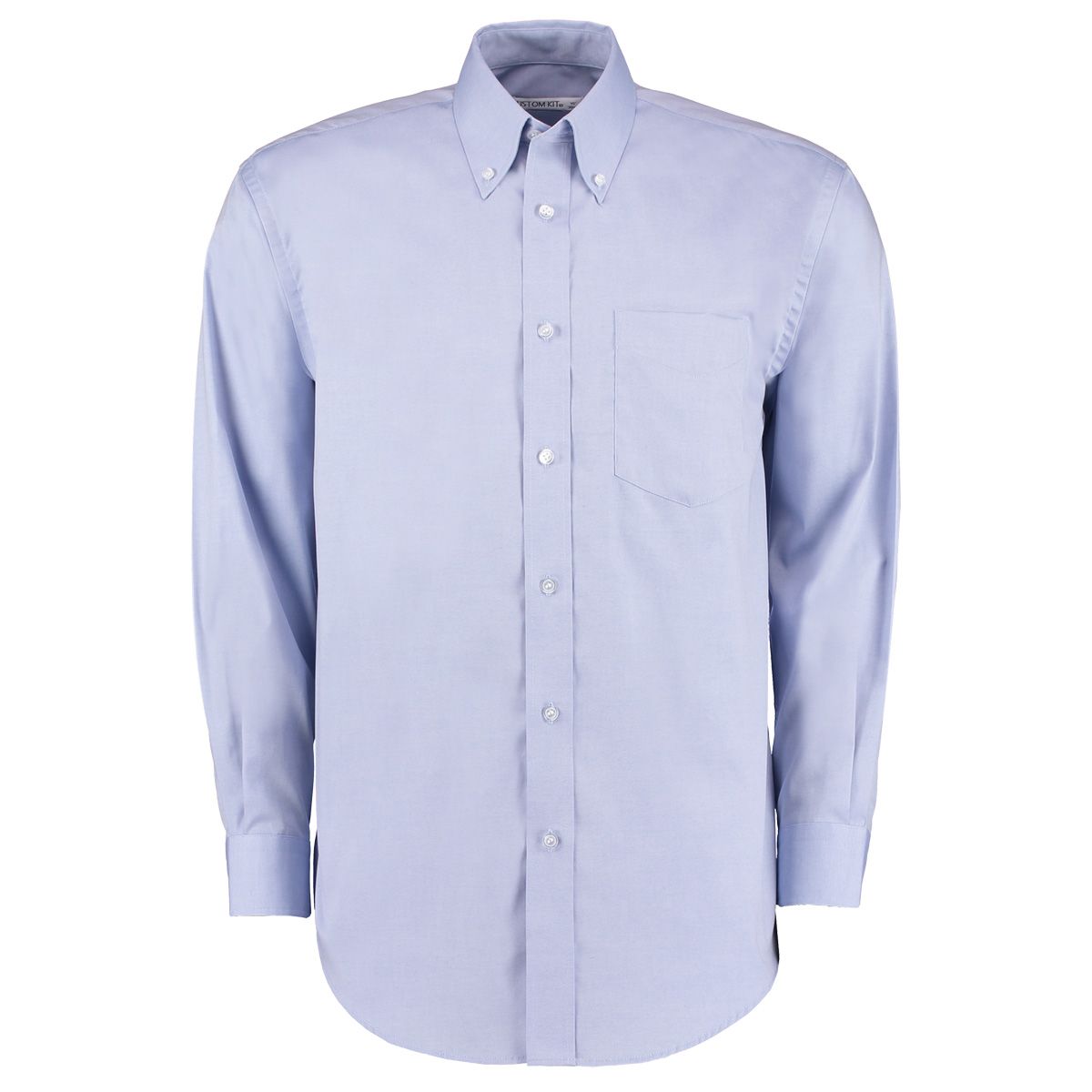 Kustom Kit KK105 Light Blue Polyester, Cotton Shirt 4XL