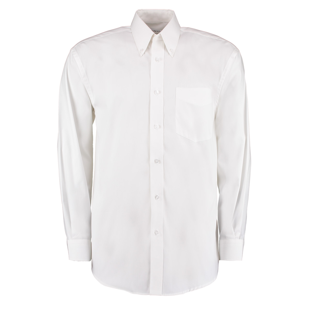 Kustom Kit KK105 White Cotton, Polyester Work Shirt 131 cm