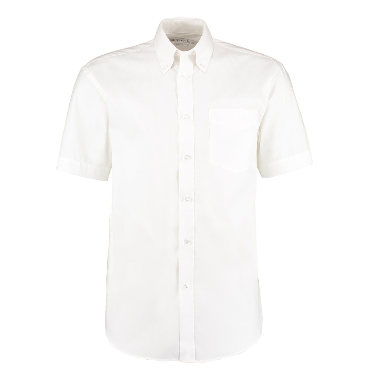 Kustom Kit KK109 White Cotton, Polyester Shirt 7XL