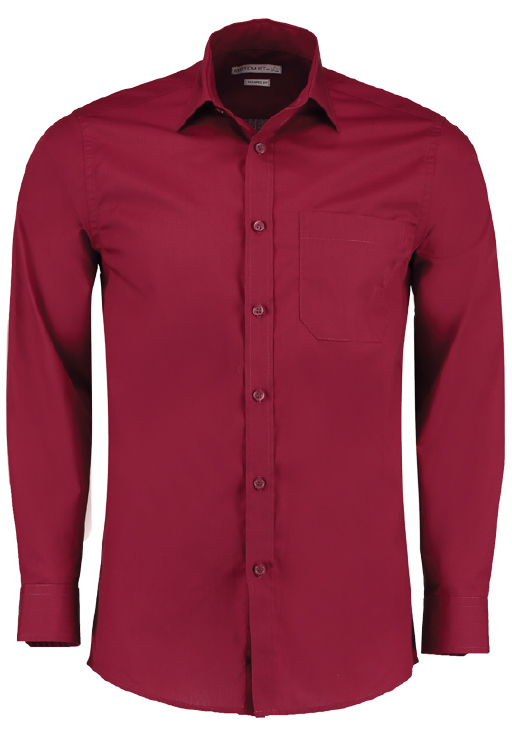 Kustom Kit KK142 Graphite 35% Cotton, 65% Polyester Work Shirt 15 in