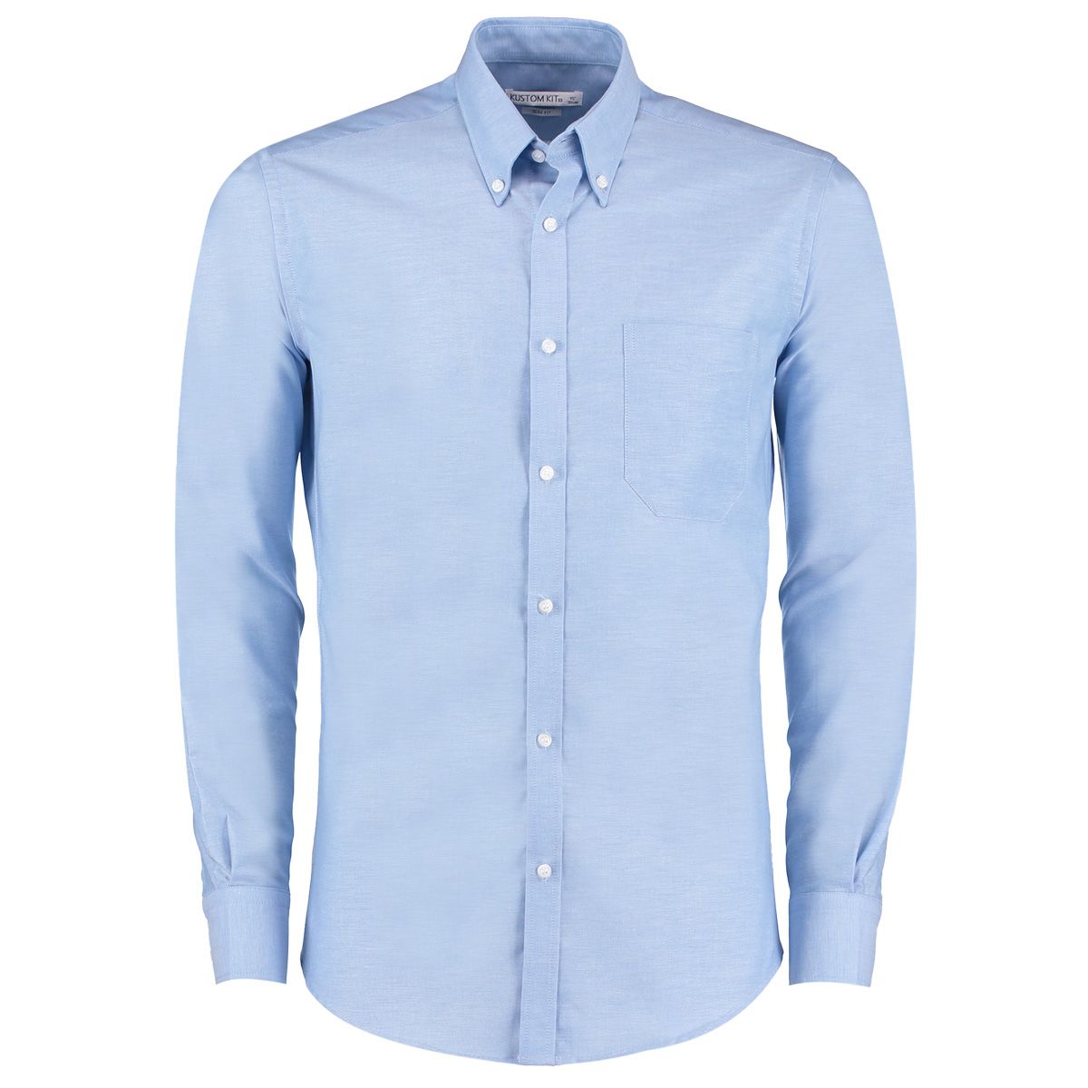 Kustom Kit KK184 Light Blue 70% Cotton, 30% Polyester Work Shirt