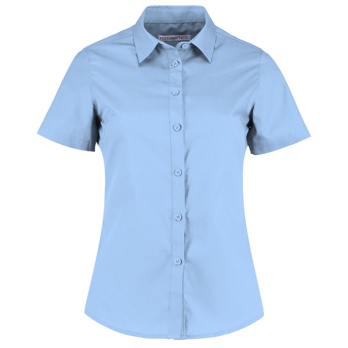Kustom Kit KK241 Light Blue 65% Polyester, 35% Cotton Shirt
