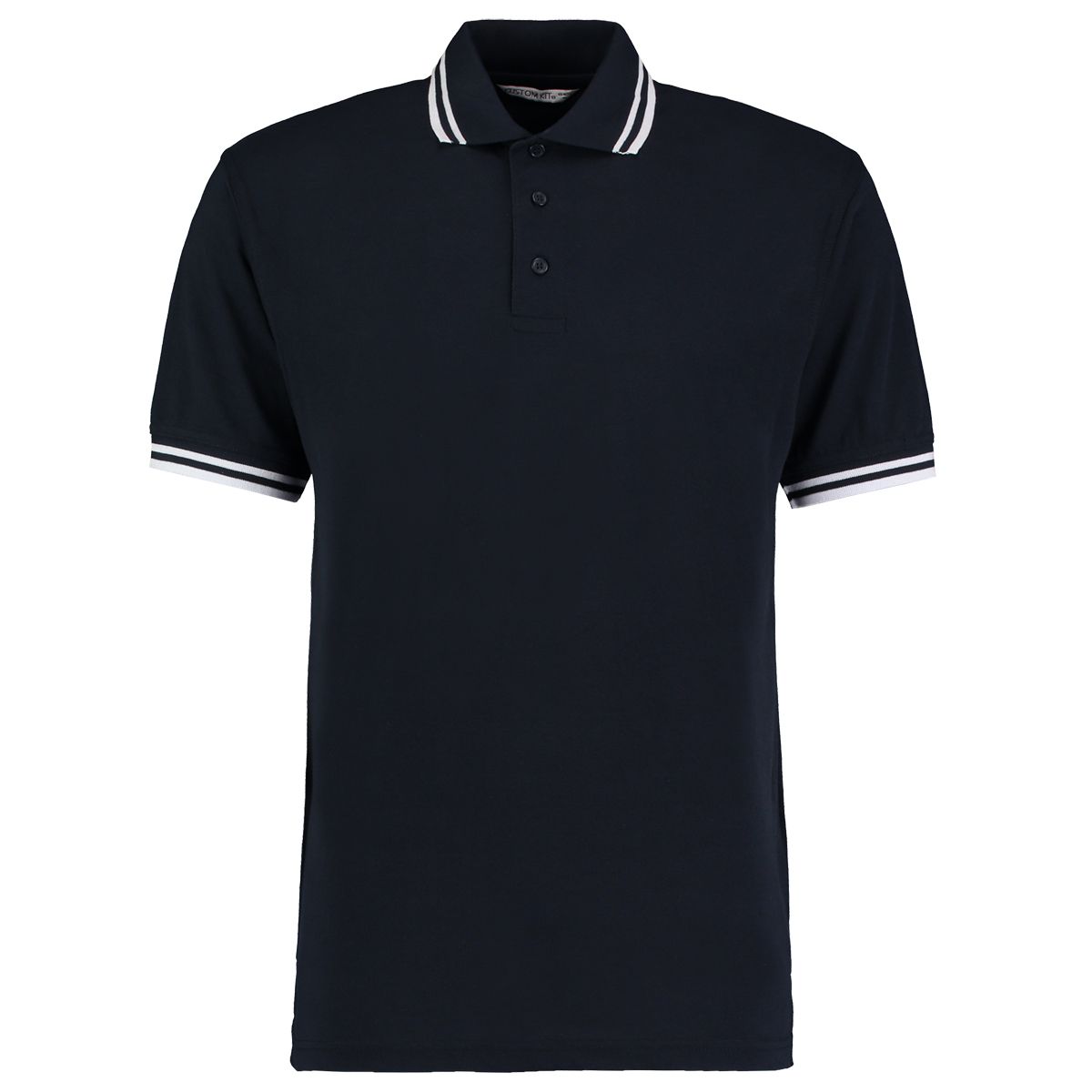 Kustom Kit KK409 Navy, White 65% Polyester, 35% Cotton Polo Shirt 2XL