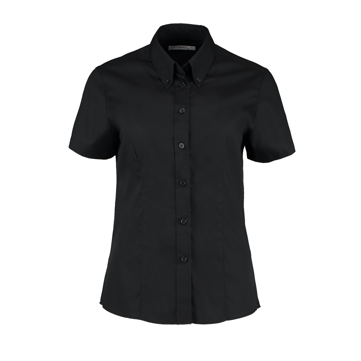 Kustom Kit KK701 Black Cotton, Polyester Shirt 16