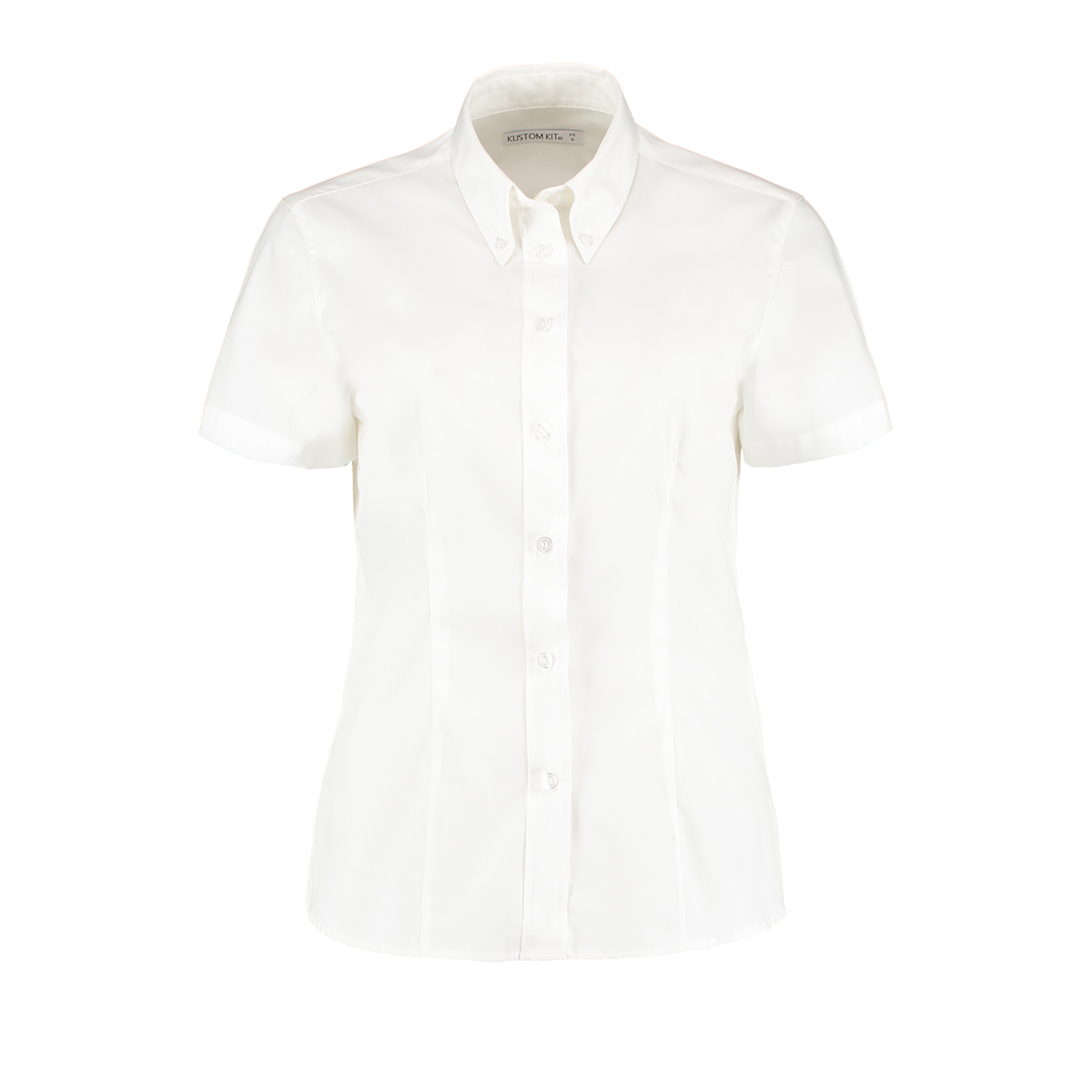 Kustom Kit KK701 White Cotton, Polyester Work Shirt 107 cm