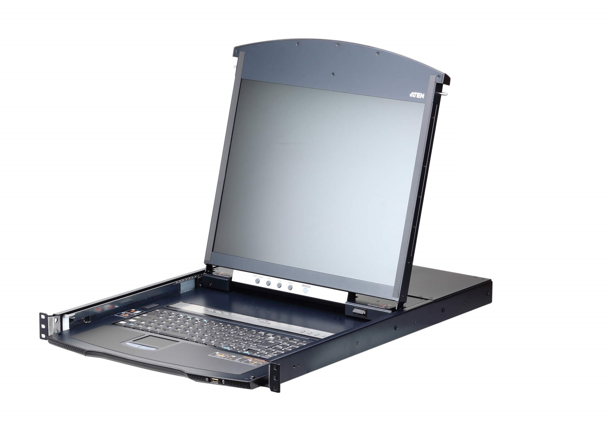Aten 8 Port 1 Displays USB DVI-D, HDB 15 KVM Switch 1920 x 1200 pixel Maximum Resolution