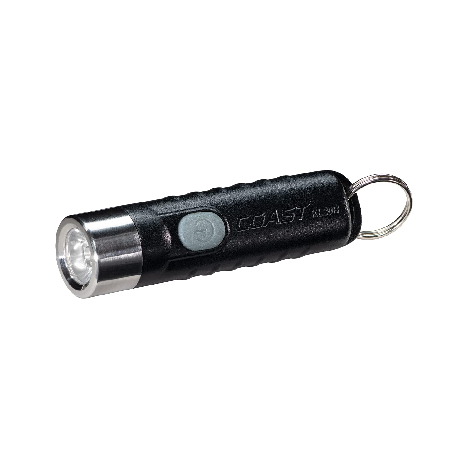 Coast LED Keyring Torch Black Rechargeable 350 lm, 6.1 cm