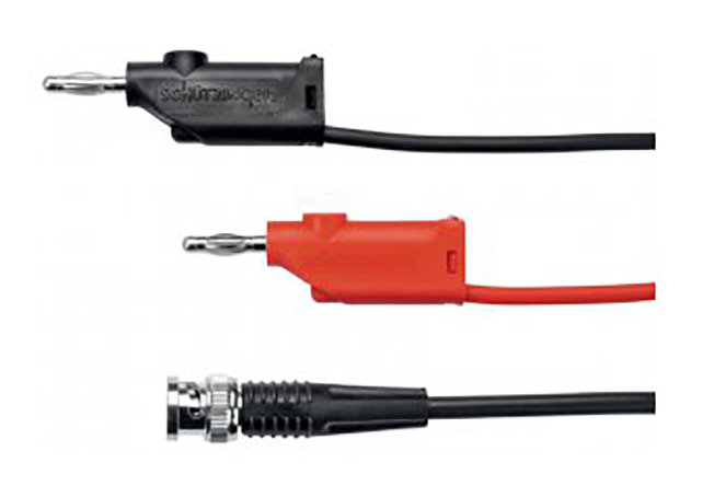 Schutzinger BNC Test Lead, Black, Red, 2 m Lead Length