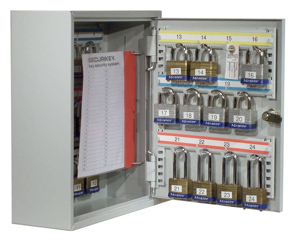 kp024 Securikey KP024 Grey Steel Key Cabinet Wall