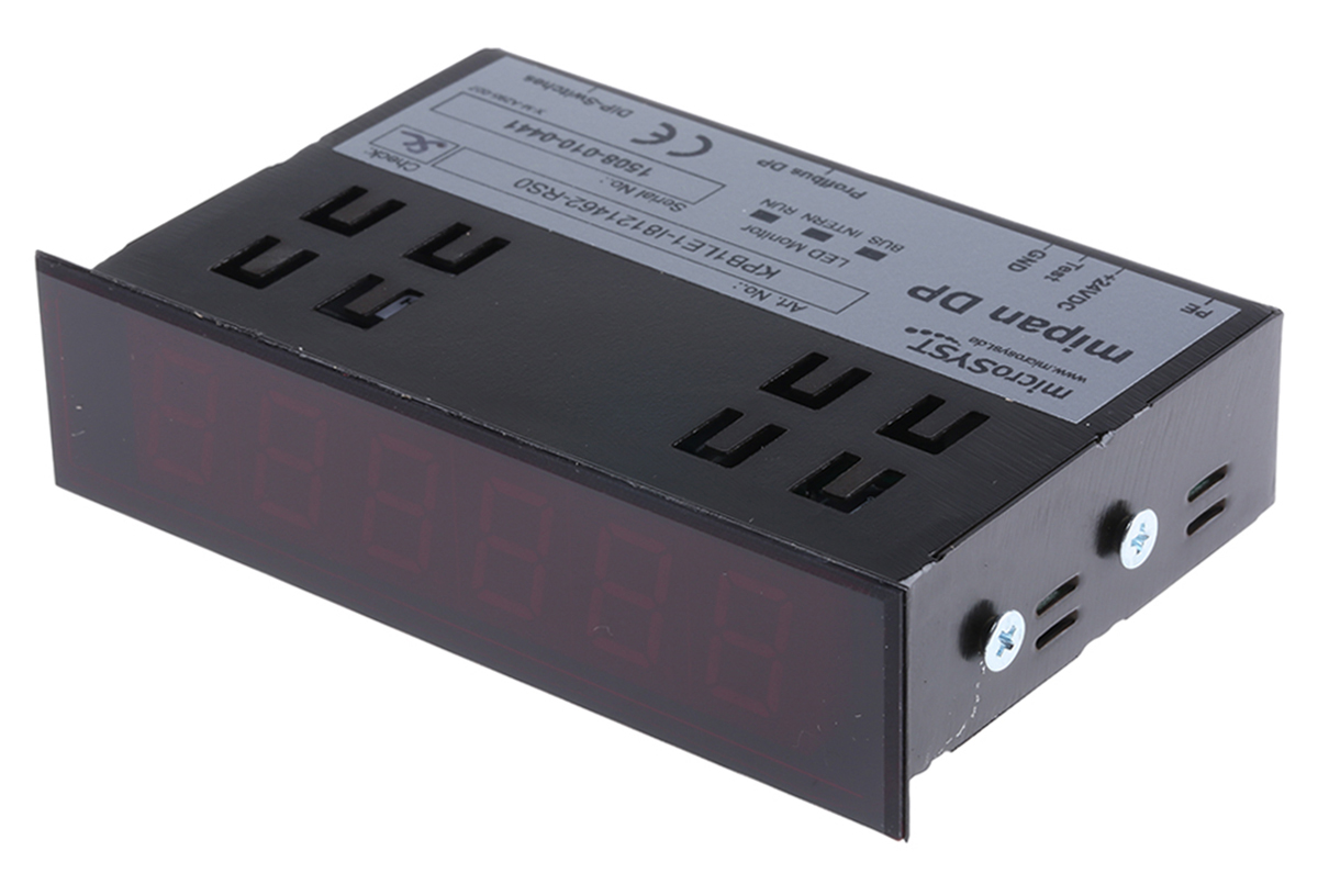 microSYST MIPAN LED Digital Panel Multifunction Meter for Profibus,  22.2 mm  x 93 mm