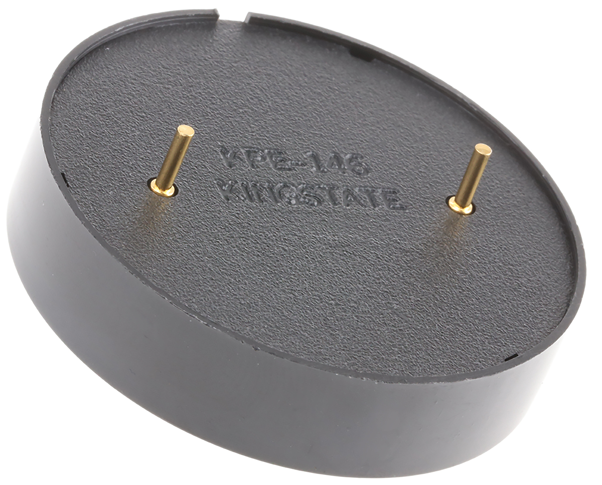 kpeg146 Kingstate 85 dB Through Hole Continuous External 10 mm Piezo Buzzer Component 30 V ac Min 50V ac Max