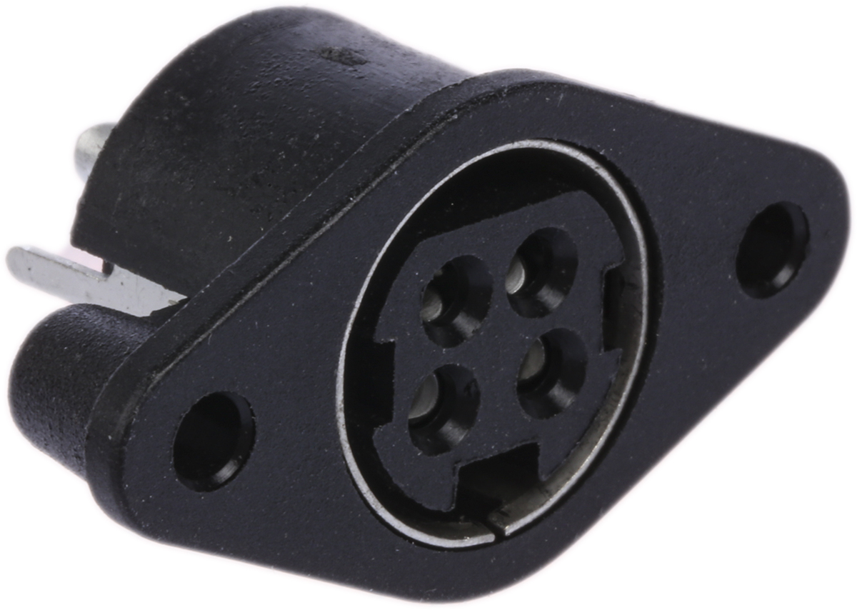 Kycon, KPJX Straight DC Socket 7.5A, 48V dc, Panel Mount, length 25.2 mm, Tin