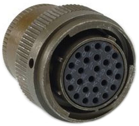 ITT Cannon, KPT, Copper Alloy Straight 32 Way Cable MIL Spec Circular Connector Male, Female Contacts,Shell Size 18,
