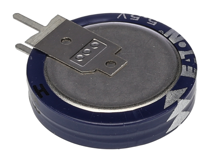 kr-5r5v105-r Eaton 1 F Supercapacitor -20 to 80 % Tolerance, KR 5.5V dc, Through Hole