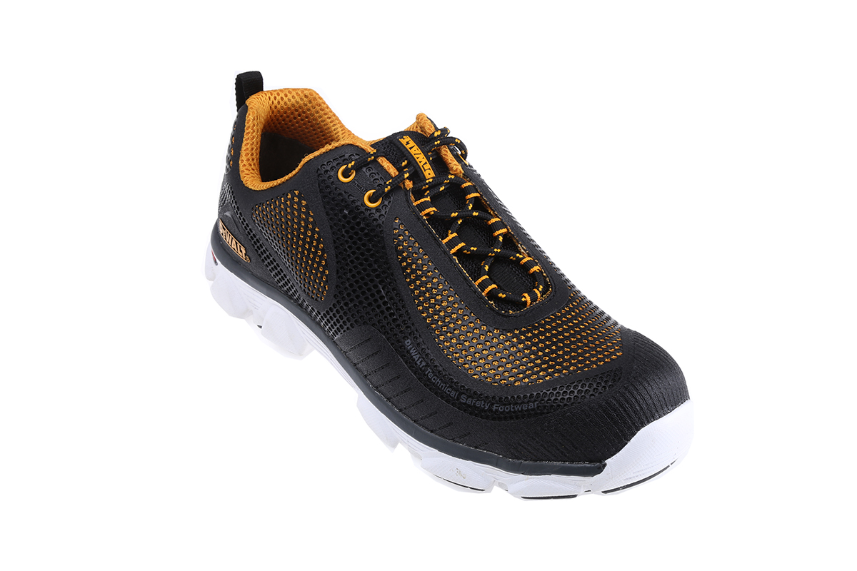 DeWALT Krypton Men's Black, White, Yellow Stainless Steel Safety Trainer, UK 11, EU 45