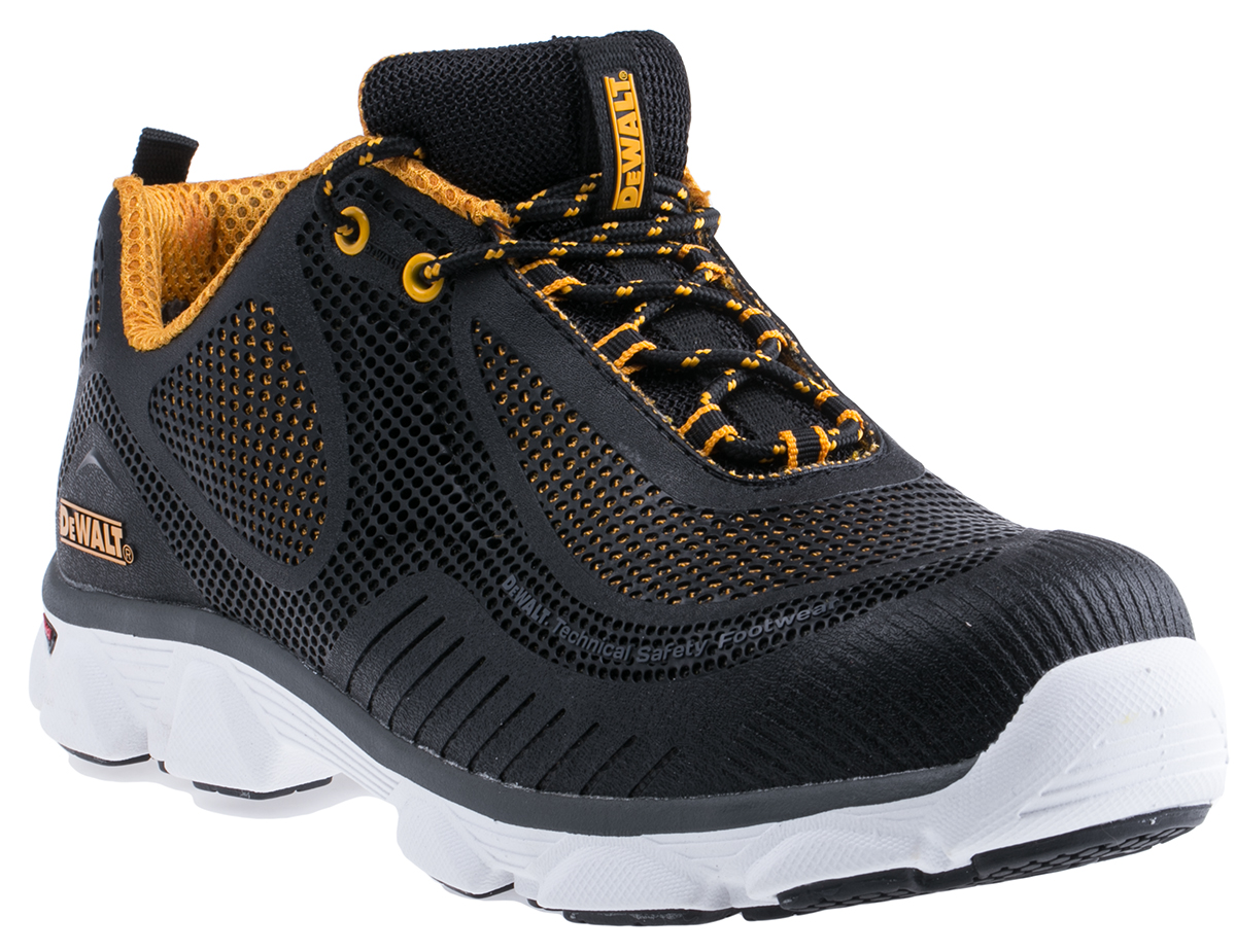 DeWALT Krypton Men's Black, White, Yellow Stainless Steel Safety Trainer, UK 9, EU 43
