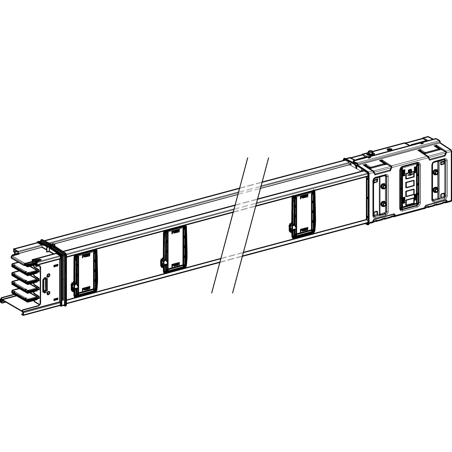 Schneider Electric Horizontal Distribution Busbar Trunking, 1000A, 1.5 m, Canalis Series