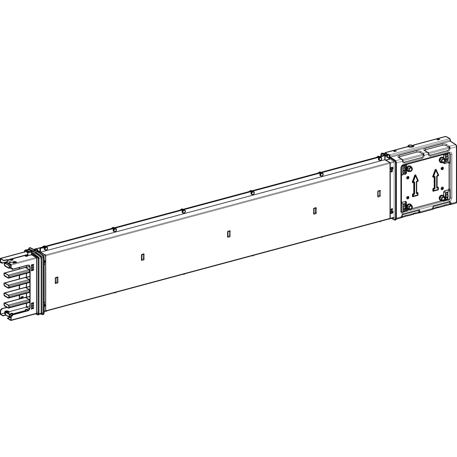 Schneider Electric Busbar Trunking, 250A, 1.9 m, Canalis KSA Series