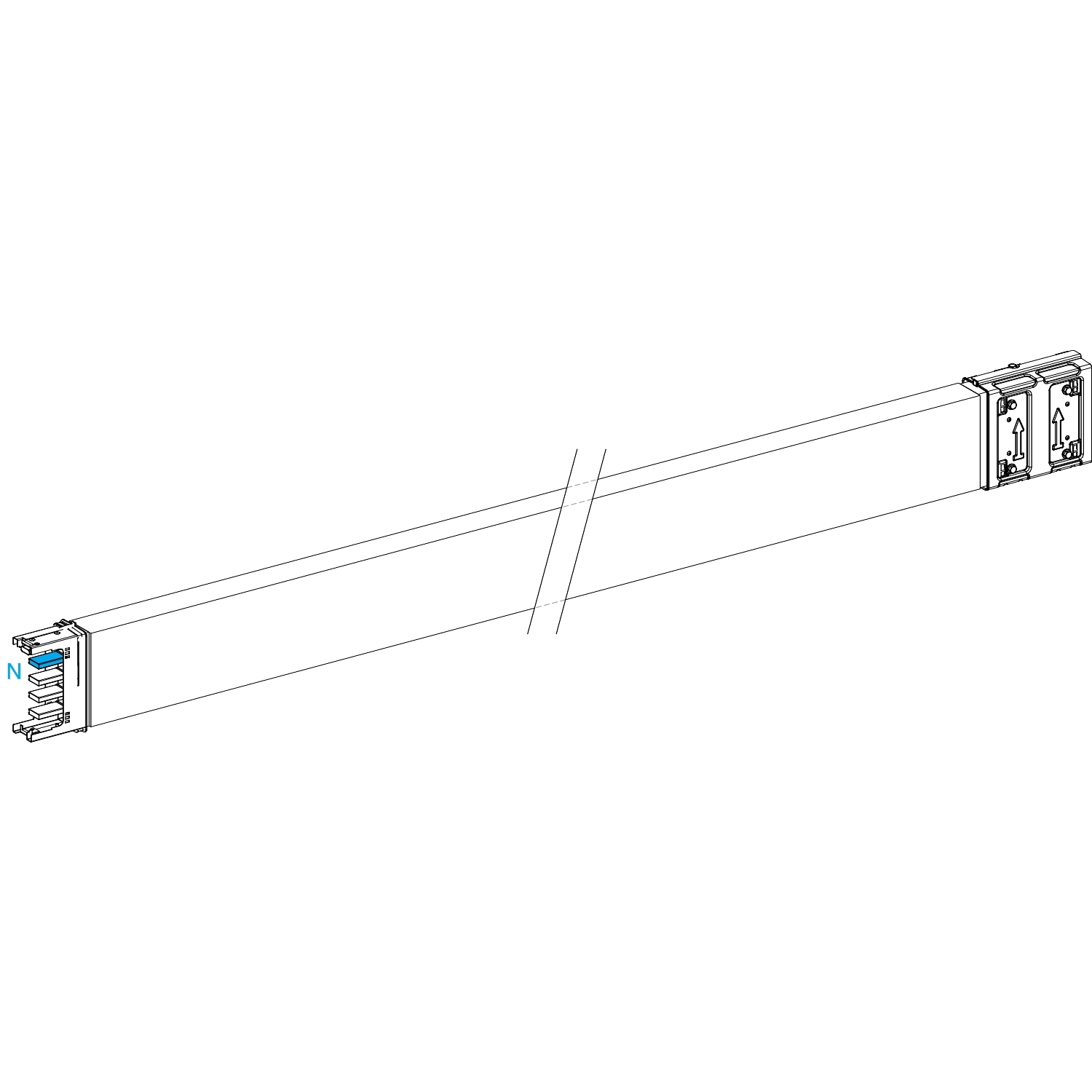 Schneider Electric Cable Trunking, 250A, 5 m, Canalis Series