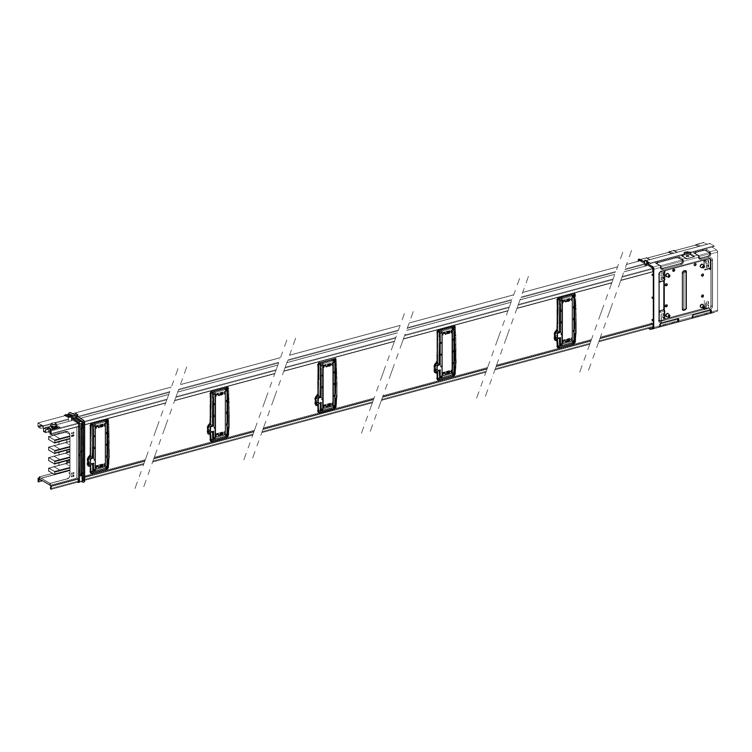 ksa400ed45010 Schneider Electric Horizontal Distribution Busbar Trunking, 400A, 5 m, Canalis Series