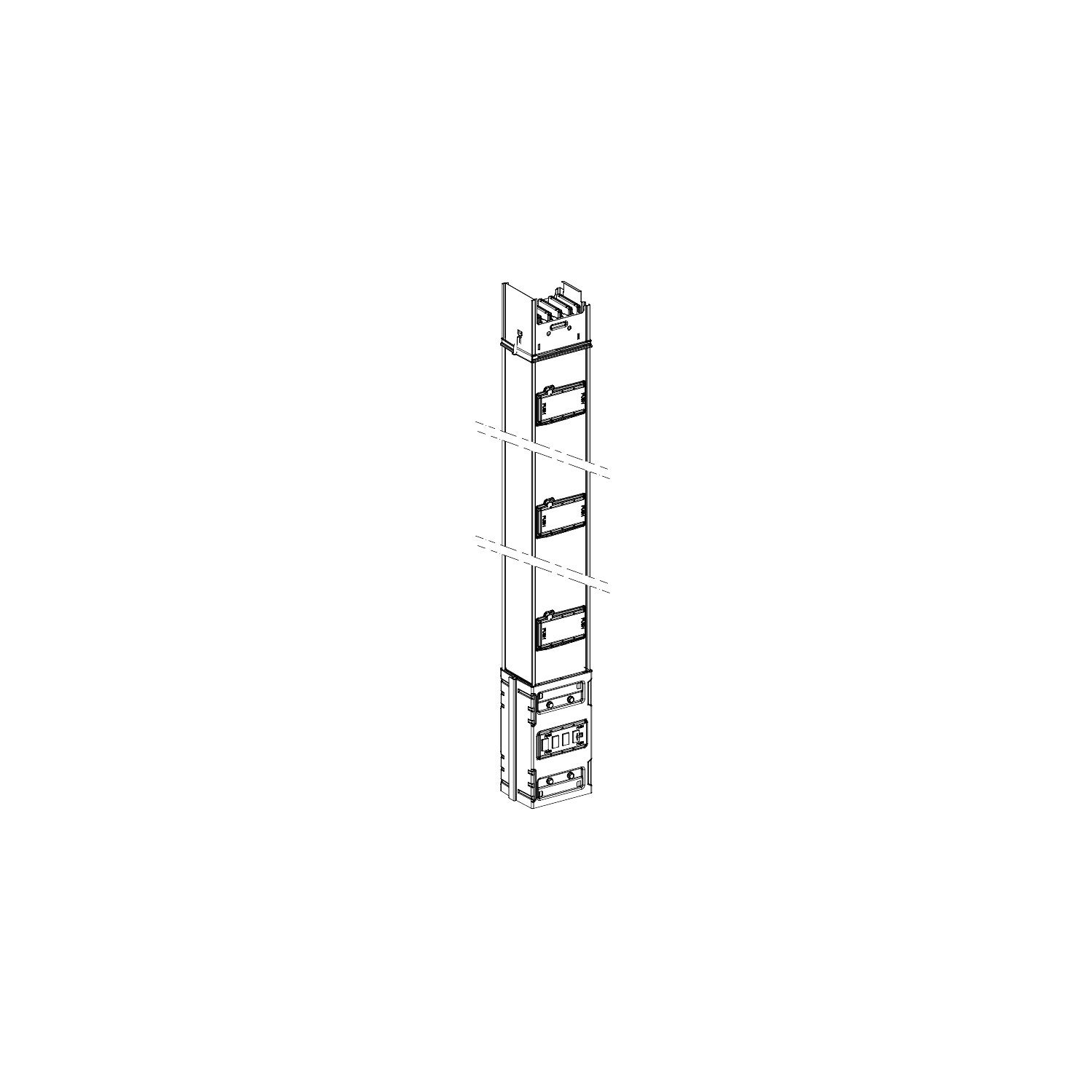 ksa500ev4153 Schneider Electric Vertical Distribution Busbar Trunking, 500A, 1.5 m, Canalis Series