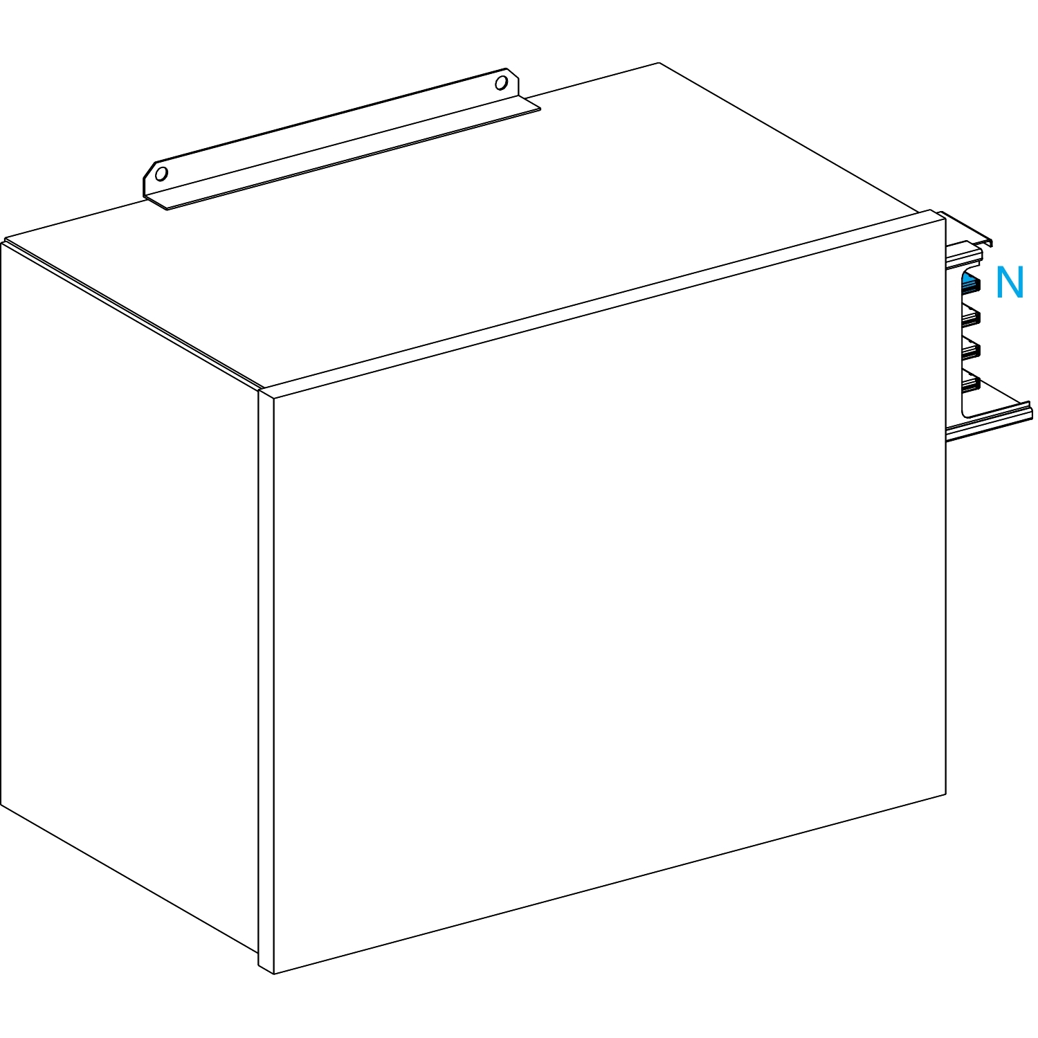 Schneider Electric Busbar End Feed Unit with Without Protection, Canalis Series