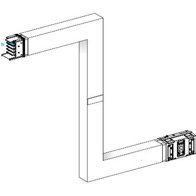 Schneider Electric Busbar Trunking, 630A, 1.2 m, KSA63 Series